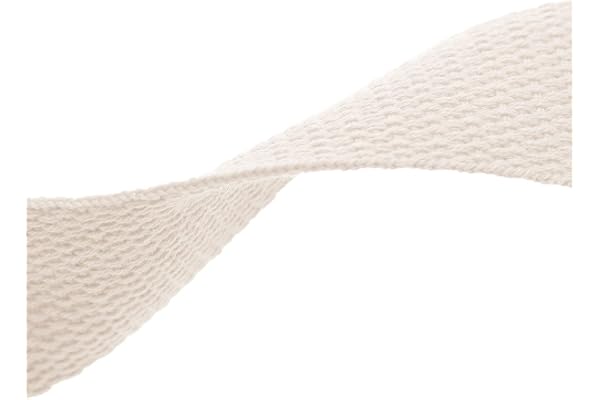Lovely Tissus Ruban Sangle Coton Polyester 30 mm - Coupe au mètre - Bande Accessoires en Polycoton pour Couture Artisanat Loisirs Créatif (Gris Clair)