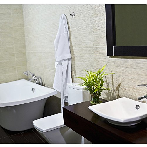 Ecooe Handtuchhaken Haken Kleiderhaken wasserdicht 3M Selbstklebend Ohne Bohren Bad und Küche Gebürstetes Edelstahl 2 STÜCK - 7