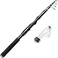Whistytwig Compact Telescopic Fishing Rod - Versatile Retractable Pole for Fresh & Saltwater, Portable Fishing Rod, Ideal for Travel
