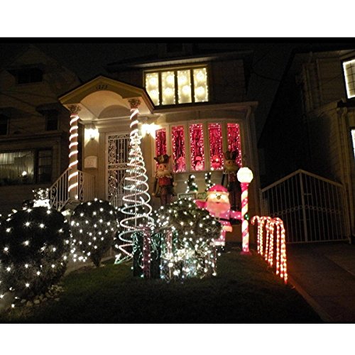 TurnRaise 12 M 100 LED Solar Garten Lichterkette, Wasserdicht IP65 LED Solarlichterkette,Außenlichterkette, LED Lichterketten Für Hochzeit, Party und Weihnachten, Weihnachtsbeleuchtung (Kaltweiß) - 3