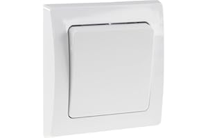 CHILITEC DELPHI prze??cznik ?wiat?a 230 V podtynkowy z pojedynczymi ramami, do ??czenia z wieloma ramami, bia?y