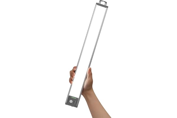 GOODEA 4 500 mAh trådlös garderob 44,5 cm med rörelsesensor | 3 CCT, 90 dagars batteritid, 90 LED, magnetisk, justerbar ljusstyrka