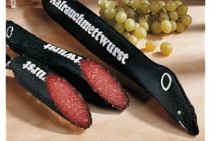 AMMERLÄNDER SCHINKENDIELE Aal-Mettwurst in AALFORM | Stück ca. 400g | Besondere Delikatesse mit feinem Aalgeschmack