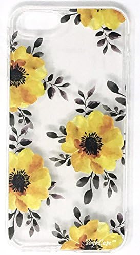IPhone 5 / 5s Case, YogaCase InTrends Silicone Back Protective Cover (Yellow Flowers)