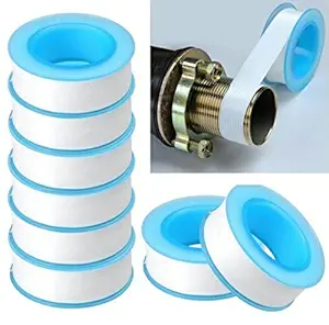 dolpineer TOTAL HOME Plastic 10-Pieces Roll Plumbing Teflon Tape PTFE for Water Pipe Sealing (Multicolour)