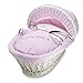 Izziwotnot Baby Fleur White Wicker Moses Basket