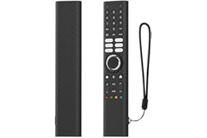 HEIBTENY Custodia protettiva in silicone per telecomando Xiaomi XMRM-P3, all-inclusive, 360°, antiurto, antiscivolo, antigraffio e facile da pulire (nero)