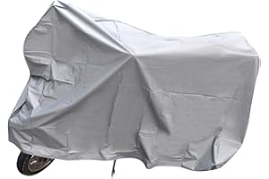 CARALL Telo Coprimoto Impermeabile per Esterno, Resistente a Acqua Polvere Pioggia Vento Escrementi di Uccelli, per Moto Motorino Motocicletta Scooter (Medio 230X130cm)