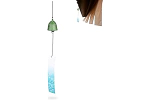 CYRANK Carillon à Vent en Fonte, Carillon à Vent, Loche Japonaise en Fonte, Memorial Sympathie Vent Carillons, Cloche de Feng Shui Memorial Wind Chimes Carillon à Vent en Métal pour la Maison et Jardin