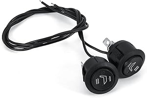 Auto Sitzheizung Schalter, Fydun 2x Auto Runder Sitzheizung Schalter Universal 3 Pin Runde Beheizte Wippe Hi Low Off Control Druckknopf