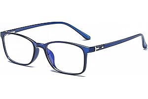 ANRRI Blue Light Blocking Glasses Square Nerd Eyeglasses Frame Anti Blue Ray Computer Game Glasses,Men Women