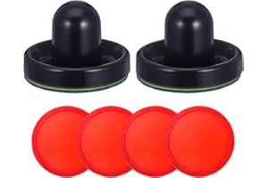 ‎IBASENICE ibasenice 76MM Air Hockey ZubehöR Set 8PCS 2 Pushers, 4 Pucks, 2 Pads - Ersatzteile FüR Tischhockey Spiel - Ergonomisches Design FüR Komfort - Dunkelblau