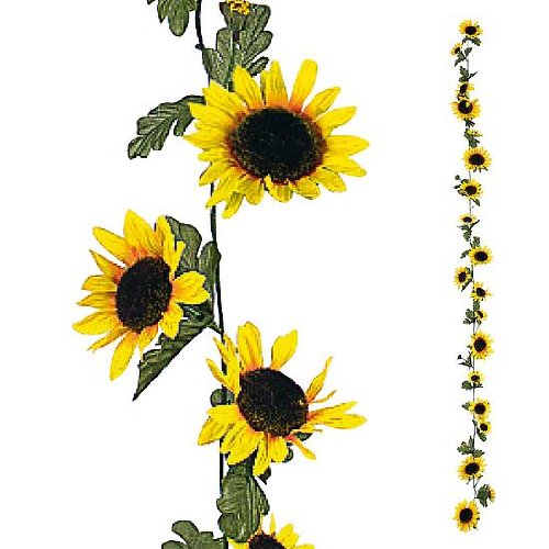 Preisvergleich Produktbild DekoWoerner Sonnenblumen-Ranke 180cm / Z
