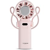Xenon Smart El Vantilat&ouml;r&uuml; | Peltier Soğutma 100 Kademe 3600mAh 8300 RPM USB-C Askılı X6111 (Pembe)