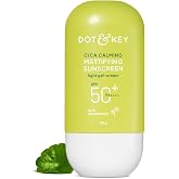 Dot & Key CICA Calming Mattifying Sunscreen SPF 50 PA++++ In-Vivo Tested | For Oily Acne Prone & Sensitive Skin | UVA/UVB Pro