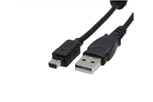LA BRODÉE Hochwertiges USB-Kabel für Olympus-Digitalkameras, USB-Kabel CB-USB 5/CB-USB6, funktioniert mit Olympus-Modellen SP310, SP320, SP350 und mehr