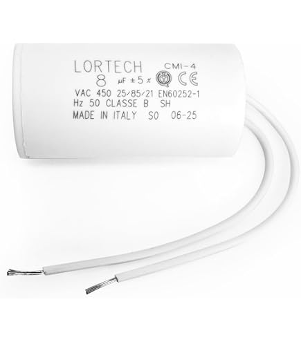 CBB61 8µF 450V AC Kondensator – Startkondensator Produktbild-Vorschau 2