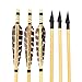 Produktbild 6pcs Holzpfeile für Bogenschießen 31 mit 5 Zoll Truthahnfeder für Traditionellen Langbögen Recurve
