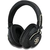 CG Mobile Guess Bluetooth ENC Metal 4G Logolu Kulak &Uuml;st&uuml; Kulaklık (Siyah)