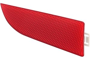 Qiilu Reflector de reemplazo parachoques trasero, lente de luz del reflector izquierdo del reemplazo parachoques trasero del automóvil 63147162217 Se adapta a E83 X3 2006-2010