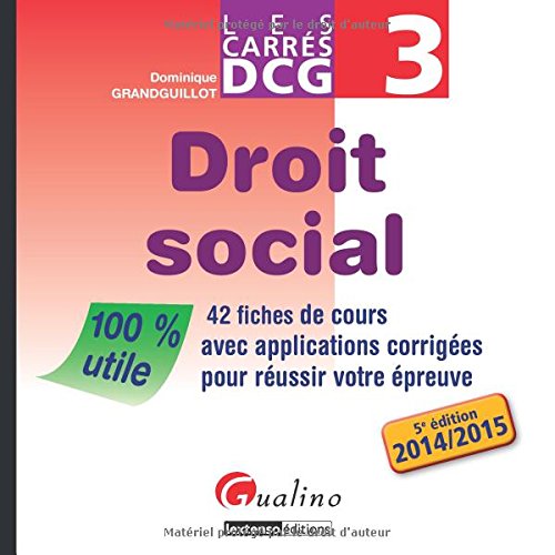 Carres Dcg 3 - Droit Social 2014-2015 Carres Dcg 3 - Droit Social 2014-2015