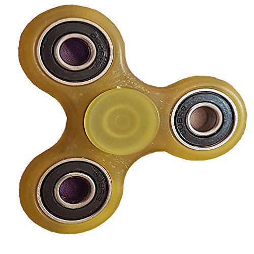 Tri fidget Hand Spinnner,Toy,Stress Reducer Ultra Durable High Speed Bearing Fidget Spinner Finger Toy Perfect For ADD/ADHD/Anxiety/Autism And Stress Relief Adult Children,Office Desk Gadget (neon glow in dark)