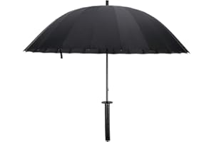 CoolChange Paraguas en Forma de Espada Katana, 120cm, Negro