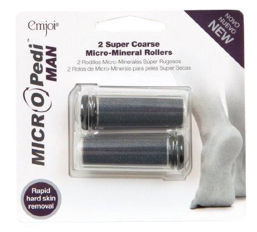 Emjoi MICRO Pedi Man Super Coarse Micro-Mineral Replacement Rollers (Set of 2)
