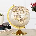 GLOBE DADDY Globe World 10 Inch Dia with Sturdy Gold Stand for Gifting, Home Decor, Office Table, Study Table, Special Occasions and Geography Learning for Boys and Girls