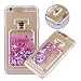 Produktbild iPhone 7 Plus Glitzer Hülle,Schutzhülle iPhone 7 Plus Hülle Kreativ Design 3D Transparent Crystal Clear Soft Silikon Flüssige Hülle,Mobil Berufung Blink Klar Dual Layer Schutzhülle Perle Design Bling Glitter Glitzer Sparkle Flowing Lquid Sterne Fruit Rückseite Handyhülle Etui Schale für Apple iPhone 7 Plus 5.5
