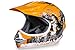 Produktbild Motorradhelm X-treme Kinder Cross Helme Sturzhelm Schutzhelm Helm für Motorrad Kinderquad und Crossbike Modell Design 2015 in gelb (X-Large)