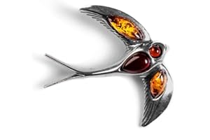 HENRYKA Bird Brooches - Sterling Silver | Statement Animal Jewellery Gift for Women