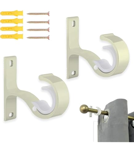4 pezzi Supporto per clip per tenda, Supporto per clip per tenda, Barra trasversale regolabile per asta per tenda, Gancio per organizer per riporre asciugamani