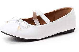 FASHION THIRSTY Girls Kids Childrens Flat Fashion Bow Ballerina Flats Wedding Party Glitter Sparkly Bridesmaid Evening Occasion Comfort Strappy Dolly Dollie Dress Shoes