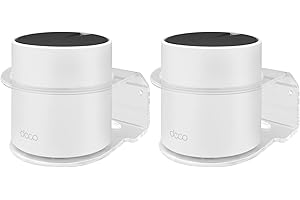 BECEMURU Soporte de pared acrílico para enrutador compatible con sistema Wi-Fi Deco X55/X20/X25/X50/XE75/X60/X68/W3600 para todo el hogar (paquete de 2)
