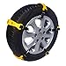 Produktbild 5 STÜCKE Anti-Skid Schnee SUV Verdickt TPU Reifen Reifen Ketten Notfall Tragbare Anti Slip Winter Fahrbahn Sicherheit Klettern Schlamm Boden Universal Car Suit 185-225mm Reifen