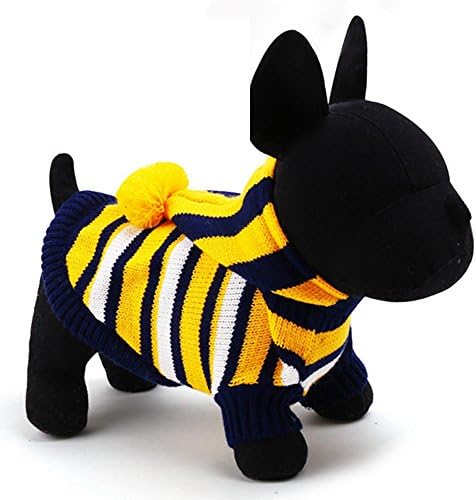 PETCIRCLE Lovely Small Puppy Pet Dog Cat Winter Warm Classic Sweater Clothes Costume Apparel