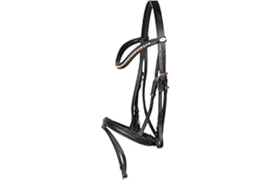 ‎MARENGOS Marengos Trensenzaum Comfort Rosemary schwarz - Rosegold