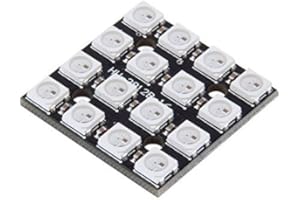 HiLetgo WS2812B 16-Bit 4*4 Full Color 5050 RGB LED Lamp Panel RGB Light Module for Arduino