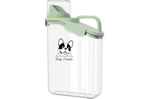 ZoeQide Boîte de rangement de nourriture pour chien - 2,8 l - Récipient de nourriture hermétique pour chien - Boîte de rangement étanche - Pour chien - Sans BPA - Plastique transparent - Vert
