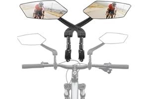 Valart 2 espejos de bicicleta para bicicleta eléctrica izquierda vista trasera HD cristal espejo retrovisor seguro ciclismo motocicleta espejo espejo bicicleta espejo espejo espejo bicicleta espejo