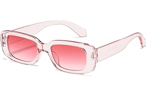 kimorn Occhiali da sole rettangolare per le donna Uomo Occhiali alla moda retrò Occhiali da sole vintage anni '90 Protezione UV 400 Cornice quadrata K1200