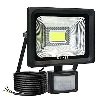 MK 2000lumen Projecteur LED avec Détecteur de Mouvement, MK 20W luminaire led extérieur, Eclairage Extérieur IP66 résiste à l’eau, Éclairage de sécurité pour les couloirs, les cours, les garages, les terrains de basketball, etc
