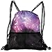 Produktbild Mesh Beam Backpack Lightweight Foldable Large Capacity Drawstring Casual Rucksack Futuristic Nebula Dust Cloud On Milky Way Cosmos Dark Matter Energy Interstellar,Unisex Fitness Bag