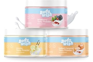 ‎BODYWISH BODYWISH - Mixed Tasty Powder - Low-Calorie Flavour Powder | Natural Taste - Sugar Substitute Nutrition | 3 x 150 g - Mixed Aroma