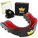 ★ MOLDEABLE Y CÓMODO - Nuestra tecnología Custom Fit Bind Gel le permite personalizar el ajuste de este protector bucal. Puede ajustar y moldear la goma hasta obtener el molde de la dentadura.