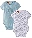 Pumpkin Patch Baby-Boys 2Pk Romper, Light Nile Blue, 12-18 Months