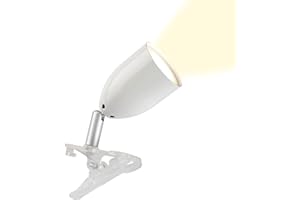 Brilliant Lampe Leo LED lampe à pince blanche | 1x LED-PAR51, GU10, ampoule LED à réflecteur 3W incluse, (300lm, 2700K) | Avec interrupteur intermédiaire à cordon [classe énergétique F]