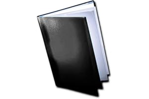 Westfolio Course Book Adjustable Capacity Black A3, File Holder, Presentation Display Wallet, Paper, Document, Poly Clear Sleeves