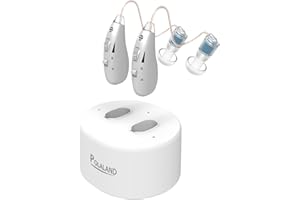 Polaland Amplificatore di Suono Personale Ricaricabile Design Retroauricolare Discreto, Chip DSP, Volume Regolabile, Uso per TV e Conversazione